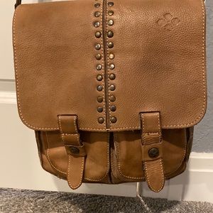 Patricia Nash light brown studded Crossbody Purse